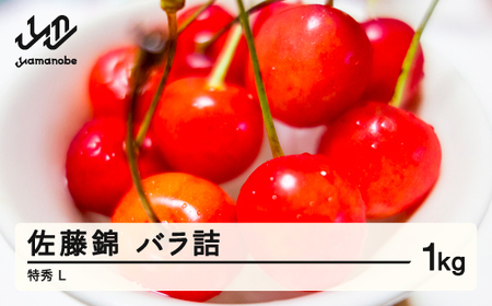 [先行予約]2026年 山形県産 さくらんぼ 佐藤錦 バラ詰 1kg 特秀 L 2026年6月上旬頃から順次発送 mg-snbrx1000