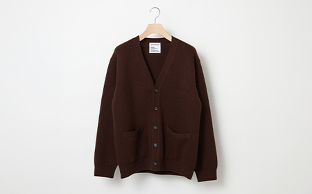 ≪先行予約≫[THISISASWEATER.]A1 : A SWEATER IS ORDINARY.Cardigan D.BROWN ダークブラウン カーディガン 服 洋服 ユニセックス メンズ レディース ブランド 数量限定 山形県 山辺町 サイズ4 yt-socab4