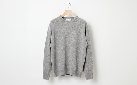 ≪先行予約≫[THISISASWEATER.]A4: A SWEATER IS COLOR. Gray moku グレー カシミヤセーター 服 洋服 ユニセックス メンズ レディース ブランド 数量限定 山形県 山辺町 サイズ1 yt-scxhm1