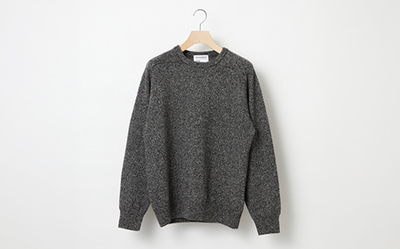 ≪先行予約≫[THISISASWEATER.]A4: A SWEATER IS COLOR. Black moku ブラック カシミヤセーター 服 洋服 ユニセックス メンズ レディース ブランド 数量限定 山形県 山辺町 サイズ1 yt-scxkm1