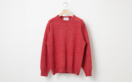 ≪先行予約≫[THISISASWEATER.]A4: A SWEATER IS COLOR. Red moku レッド カシミヤセーター 服 洋服 ユニセックス メンズ レディース ブランド 数量限定 山形県 山辺町 サイズ1 yt-scxrm1