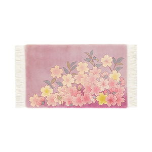 [山形緞通 古典ライン]『桜花図』(縦60×横95cm) F21A-178