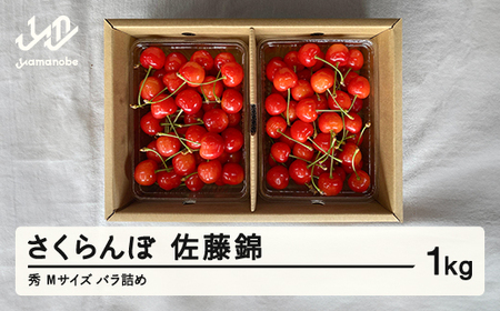 【農業者支援】《先行予約》ご家庭用 2026年産 山形県産 さくらんぼ 佐藤錦 バラ詰 1kg 秀 M 小さめ サクランボ フルーツ F21A-336