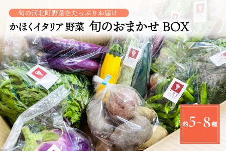 かほくイタリア野菜 旬のおまかせBOX(5〜8種類)