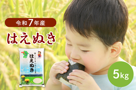 【令和7年産米】2026年8月中旬発送 はえぬき5kg 山形県産 【JAさがえ西村山】先行受付 米 送料無料 ブランド米 白米 精米 こめ ライス ごはん ご飯 おにぎり 弁当 食品 山形県 河北町