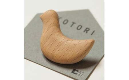 KOTORIブローチ[ブナ] 鳩サブレー ブローチ アクセサリー ウッドブローチ 木 木製 北海道 北広島市