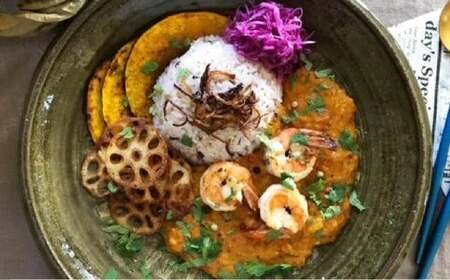 エビココナッツカレー スパイス キット 4人分×2個 (147g×2個) 合計8人分セット (合計294g) / レシピ付き カレー エビ ココナッツ 手作り 簡単調理 北海道 北広島市 常温