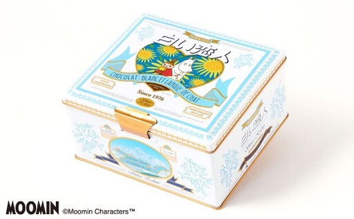ムーミン オリジナルデザイン 白い恋人 36枚缶 SUMMERデザイン [2026年7月下旬〜8月上旬お届け予定] ラングドシャ クッキー チョコレート 焼菓子 お菓子 菓子 おかし デザート スイーツ 洋菓子 コラボ コラボレーション ブランド キャラクター ホワイトチョコ チョコ
