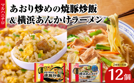 マルハニチロ 冷凍食品 あおり炒めの焼豚炒飯&横浜あんかけラーメン詰合せセット 045-006