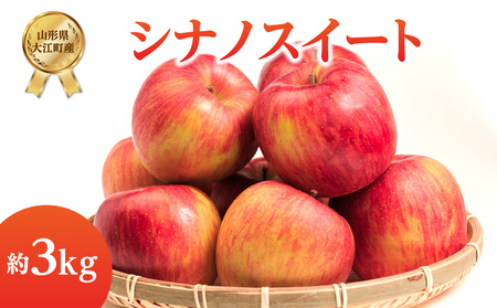 [先行受付]シナノスイート約3kg [2025年10月中旬頃〜発送予定][山形県産りんご] 001-106