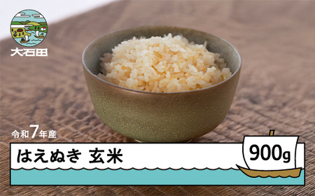 お米 米 令和7年産 はえぬき 玄米 1月以降順次発送 900g 山形県産 ap-hagxa900-0