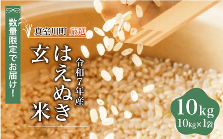 [数量限定] 令和7年産 はえぬき [玄米] 10kg (10kg×1袋) 山形県真室川町 