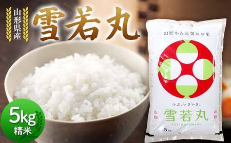 令和6年度 山形県産 雪若丸 5kg 精米 白米 お米 米 ご飯 ごはん ブランド米 2024年産 家庭用 自宅用 贈答用 お取り寄せ 食品 山形県 戸沢村  F7W-0089