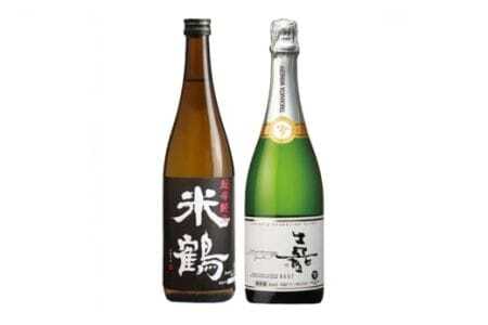 日本酒 ワイン セット 米鶴 超辛口 純米酒 720ml 嘉 スパークリングワイン 白 辛口 750ml [小田部商店 山形県 高畠町 tk06ayt180146] お酒 スパークリング 飲み比べ 酒