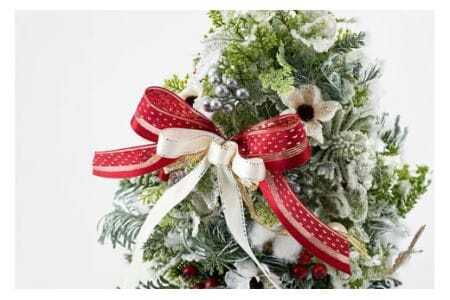 ツリー オリジナル クリスマスツリー 高さ40cm×幅25cm [La.Rose Fleur 山形県 高畠町 tk06ayt140002] クリスマス 造花 フラワー 花 インテリア ハンドメイド