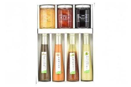 ジャム ドレッシング 詰め合わせ ジャム 145g 3個 ドレッシング 122ml 4本 セット 計7個セット [たかはたファーム 山形県 高畠町 tk06ays680005] もも 桃 いちご イチゴ ブルーベリー 辛味噌 ネギ ほうれん草 シーザー