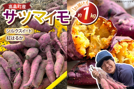 [期間限定発送] さつまいも 2種 紅はるか シルクスイート 詰め合わせ 約1kg (4〜6本) [農家の店しゃんくすろーど 山形県 高畠町 tk06bcz250002]
