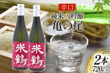 日本酒 辛口 純米大吟醸 亀の尾 720ml 2本 セット [米鶴酒造 山形県 高畠町 tk06ays710030]