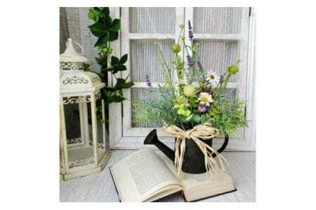 フラワーアレンジメント ラベンダー ポット 1個 [La.Rose Fleur 山形県 高畠町 tk06ayt140015] 花 はな 造花 フラワー アレンジメント インテリア 飾付 ハンドメイド
