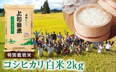 令和6年度 山形県 高畠町産 特別栽培米 コシヒカリ 白米 2kg お米 精米 ブランド米 ごはん ご飯 F21B-256