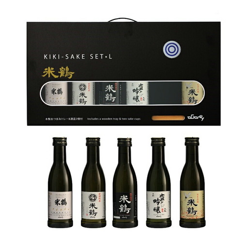 日本酒 きき酒セット 大 各180ml 計5本 [米鶴酒造 山形県 高畠町 tk06ays710001]