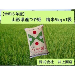 令和6年産山形県産 つや姫 精米5kg×1袋