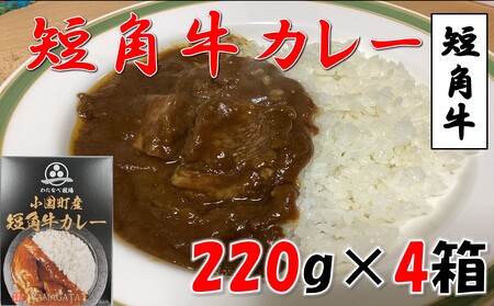 小国短角牛カレー（1人前×4箱）