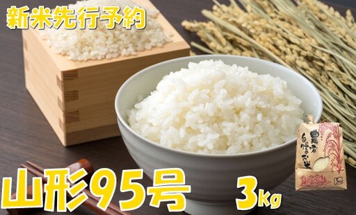[令和8年産米 先行予約]山形95号3kg 佐藤