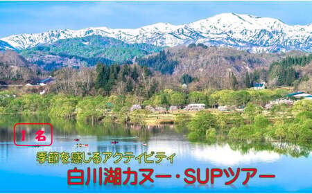 季節を感じるアクティビティ 白川湖カヌー・SUPツアー (1名様)