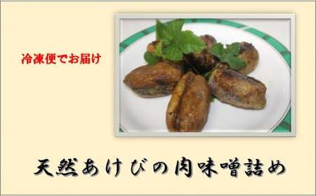 冷凍天然アケビの肉味噌詰め