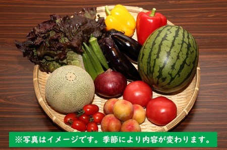 産直施設あっでば直送!季節の野菜とフルーツセット(7月から受付順に発送開始。入金期限:2024.10.15)