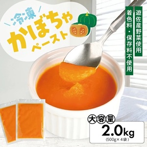1184KB2000G　冷凍かぼちゃペースト2.0kg(500g×4袋)