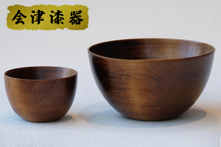 SanYoshi×NODATE bowl 70・120ペアセット透き漆|会津若松 漆器 特産品 [0132]