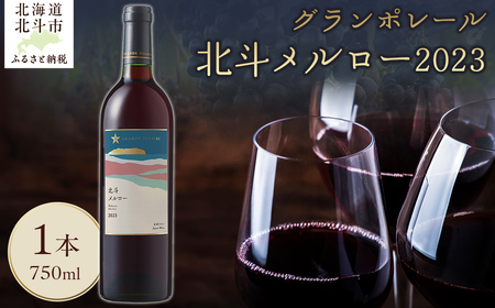 [12/23までの寄附で年内配送]グランポレール 北斗メルロー2023