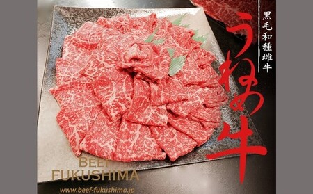 うねめ牛 上赤身肉スライス(すき焼き・しゃぶしゃぶ)500g(250g×2p)