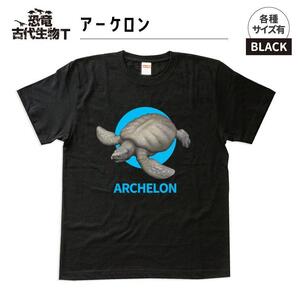 恐竜・古代生物Tシャツ アーケロン サイズL(レギュラー)