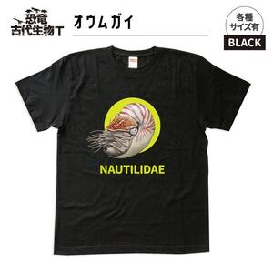 恐竜・古代生物Tシャツ オウムガイ サイズ100(キッズ・ユニセックス)