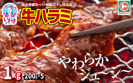 味付きハラミ1kg(200g×5) ハラミ EQ033-1000g