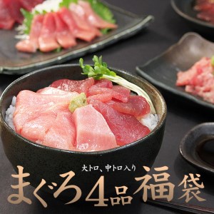 323 まぐろ4品福袋　大トロ　中トロ　ネギトロ　づけ　自然解凍OK