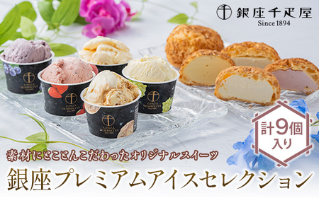 銀座千疋屋 銀座プレミアムアイスセレクション プレミアムアイス & プレミアムシューアイス セット PGS-507 詰め合わせ プレゼント 贈り物 F25R-070