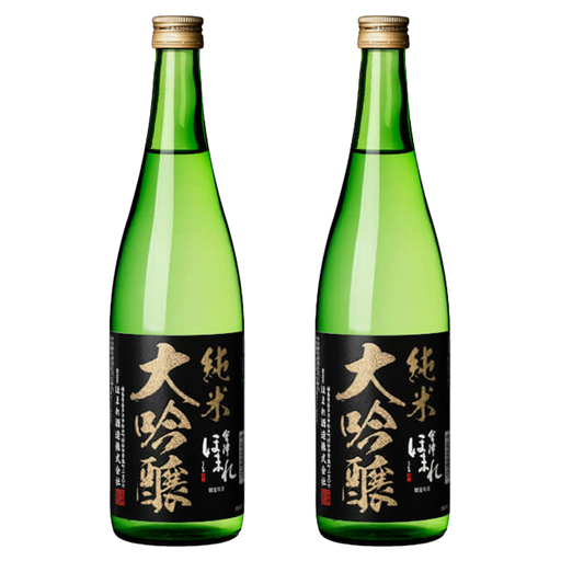 日本酒　純米大吟醸 極 黒ラベル 720ml×2本　セット　ギフト　お土産　會津ほまれ　会津　喜多方【07208-0756】