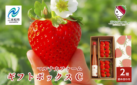 [2026年3月以降順次発送]ギフトボックスC いちご 酒 リキュール 日本酒[まるなかファーム株式会社]