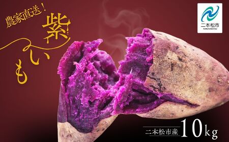 [10月中旬以降順次発送]農家直送!とろける濃密紫いも10kg 野菜 芋 いも 紫いも むらさきいも お芋 10キロ 10kg 人気 名産 ねっとり 甘い 甘味 国産 産地直送 おすすめ お中元 お歳暮 ギフト 二本松市 ふくしま 福島県 送料無料[ADATARAふぁーむ]