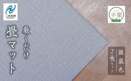 お部屋に和のくつろぎを!敷くだけ畳マット〜銀鼠色〜[株式会社平栗]