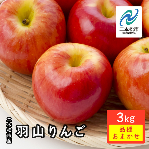 《2026年9月下旬以降順次発送》羽山りんご 品種おまかせ(早生・中早生)  3kg【羽山果樹組合】