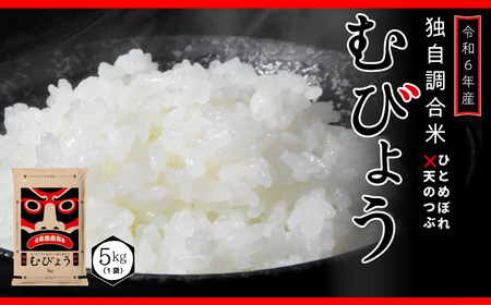 [ 令和6年産 ] 新米 ＼独自調合米/ むびょう 5kg 年内お届け ブレンド ひとめぼれ 天のつぶ 米 白米 精米 精米仕立てを発送 ギフト 贈答 プレゼント 福島県 田村市 株式会社東北むらせ