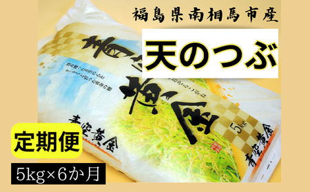 [令和6年米]アグリロードの天のつぶ定期便6か月分(5kg×6回)[69007]