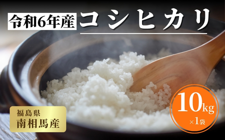 コシヒカリ10kg 白米 令和6年産コシヒカリ 福島県産コシヒカリ 精米 コシヒカリ 南相馬産コシヒカリ
