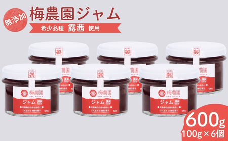 梅農園ジャム 100g×6個  ｜ 梅ジャム 無添加 相馬アグリ