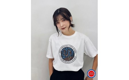 南相馬市 マンホールTシャツ 白 Lサイズ【4900301】